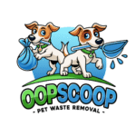 Oop Scoop Logo, Delaware's Best Pet Waste Removal and Dog Poop Pickup Company, Keeping Your Backyard Clean and Pets and children safe.