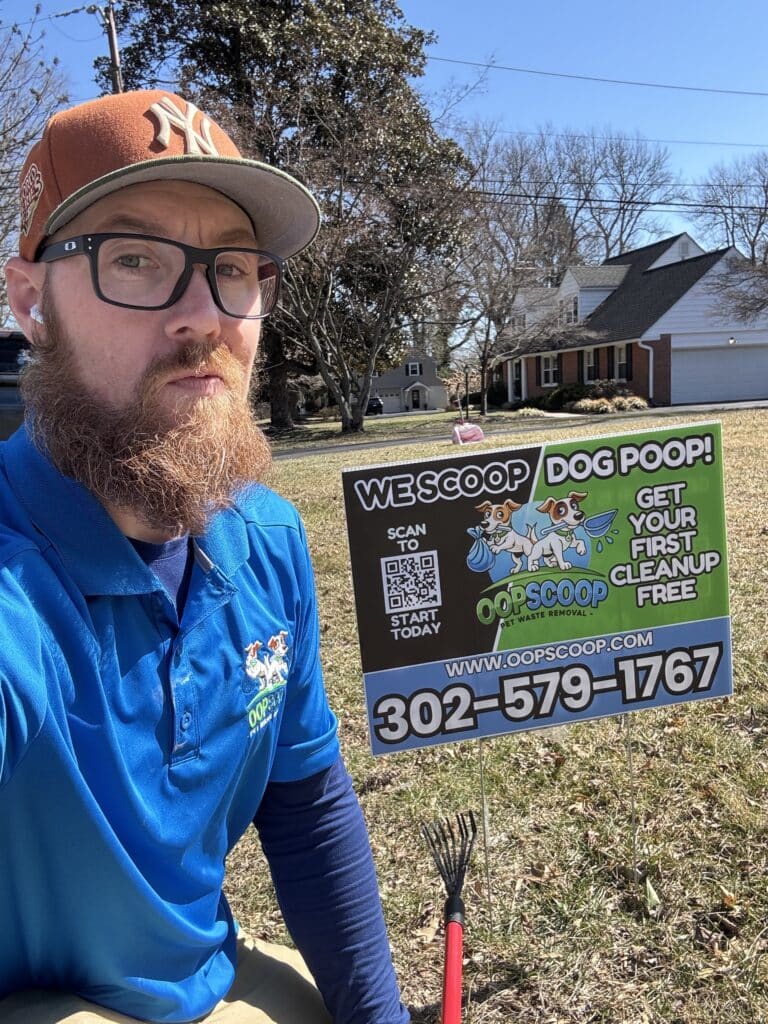 Jessee Beardsley, owner of Oop Scoop, provides professional pet waste removal services and pooper scooper services across Delaware, Maryland, and Pennsylvania. Based in Newark, Delaware, we offer reliable dog poop cleanup, ensuring clean yards and hassle-free pet waste management for residential and commercial properties. Our trusted pooper scooper company services the tri-state area and beyond, keeping outdoor spaces fresh and sanitary.